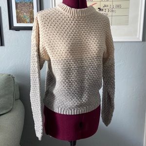 Cream/gray sweater